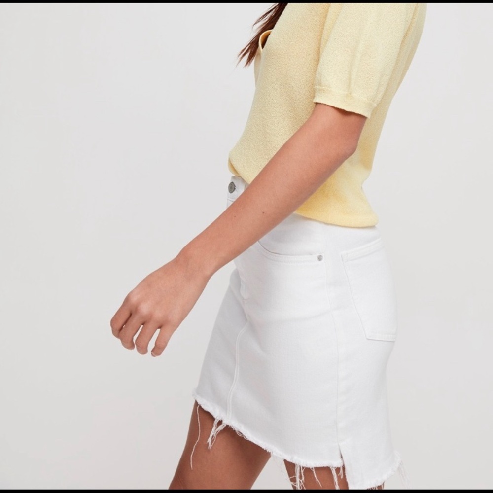 Wilfred white denim skirt size 4 NWOT